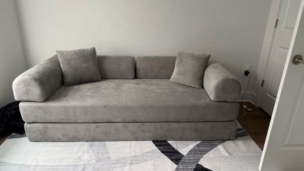 80.7 Corduroy Sleeper. Boneless Modular Sofa