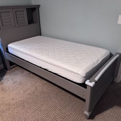 LIKE NEW Kids Gray Bedroom Twin Bedframe