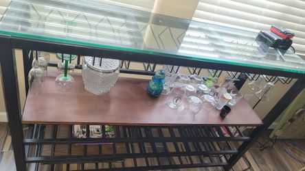 Glass Top Wine Rack