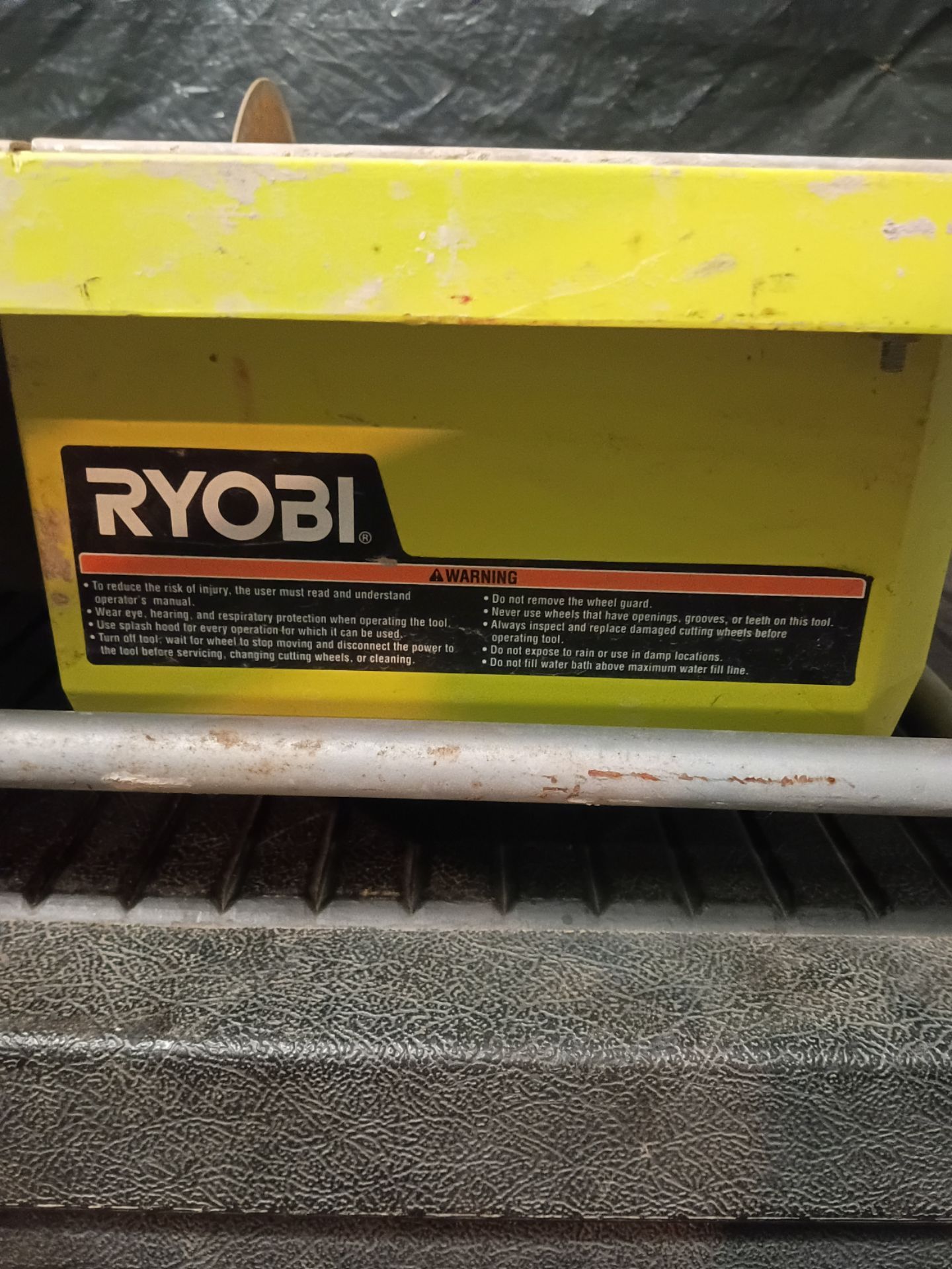 Ryobi wet 7" tile saw used$40