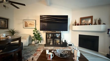 World Market Bexley Industrial Metal TV Stand / Media Cabinet –$200 (Laguna Beach)