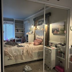 Doors Mirrored  60” X 80.  Closet 
