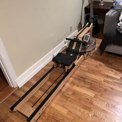 Oak Wood Rowing Machine With Water 