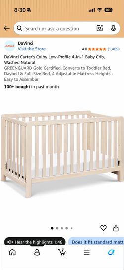 Crib | DaVinci Carter’s Colby Baby Crib