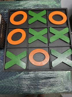 OVERSIZED Wooden TicTacToe Set
