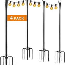 4 String Light Poles