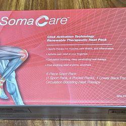 SomaCare Reusable Therapeutic Heat Packs – Sport Pack (6-Piece) + Neck & Shoulder Pack