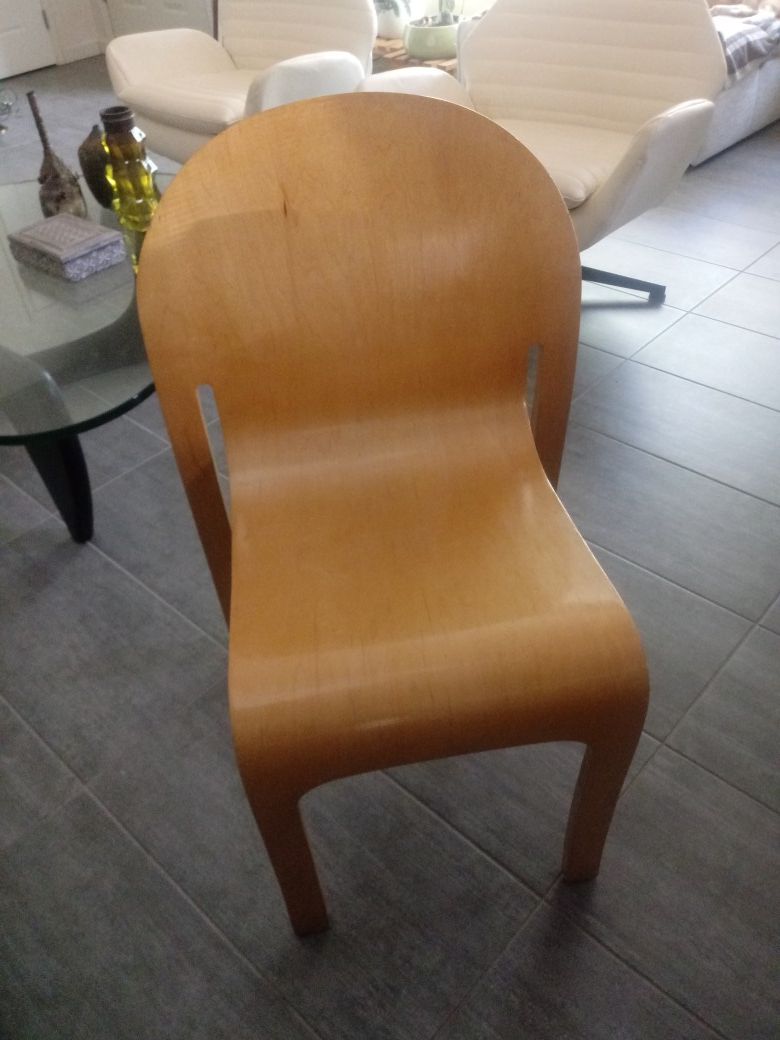 3 Peter Danko Modern Molded Plywood Body Form (Dining) Chairs