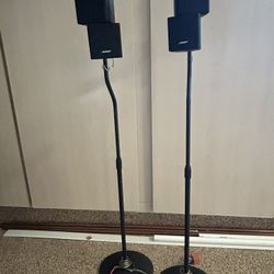 Bose Acoustimass Speakers, Stands, Center Speaker 