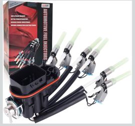 FJ503 Spider Fuel Injectors 6 Cylinder Compatible with Chevy Silverado V6 4.3L 1996-14