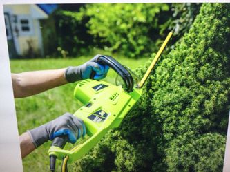 EARHTWISE CVPH43018 CORDED 4.5 AMP 2-N-1 CONVERTIABLE POE HEDGE TRIMMER, GREEN… NEW