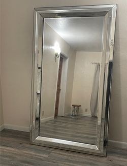 Oversize Beveled Full Body Freestanding Mirror