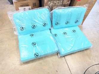 New, 4 pieces outdoor cushions( blue,grey, green