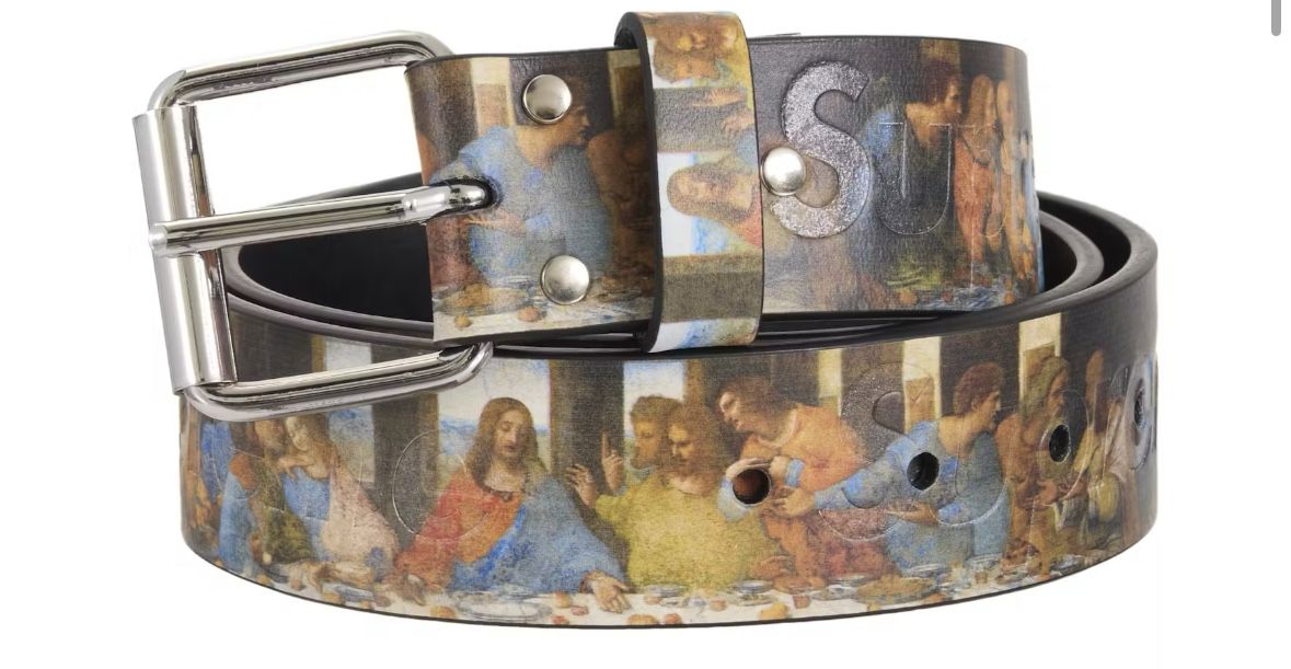 Supreme Last Supper Leather Belt (Size XL)