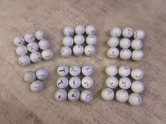 48 Used Golf Balls - 36 Kirkland (Mint 4A) - 12 Various