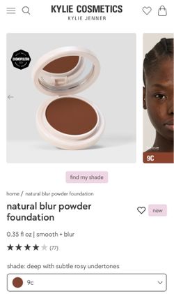 Kylie cosmetics powder foundation