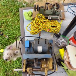 2 Vintage Key Cutting Machines 