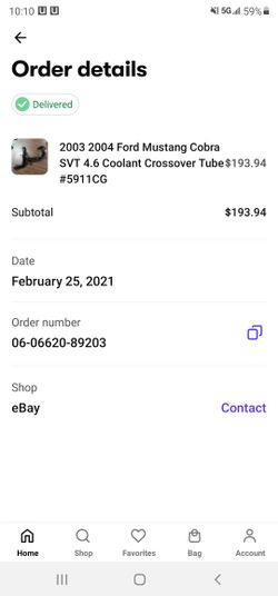 Used Part For 03 04 Mustang Corba Didn't Fit My Car So No Need For It