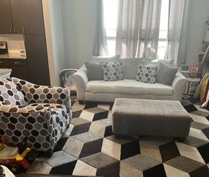 Couch Chair & Rug
