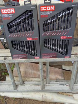 10-piece metric icon registering wrench set