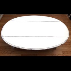 White Shabby Chic Coffee Table Painted White