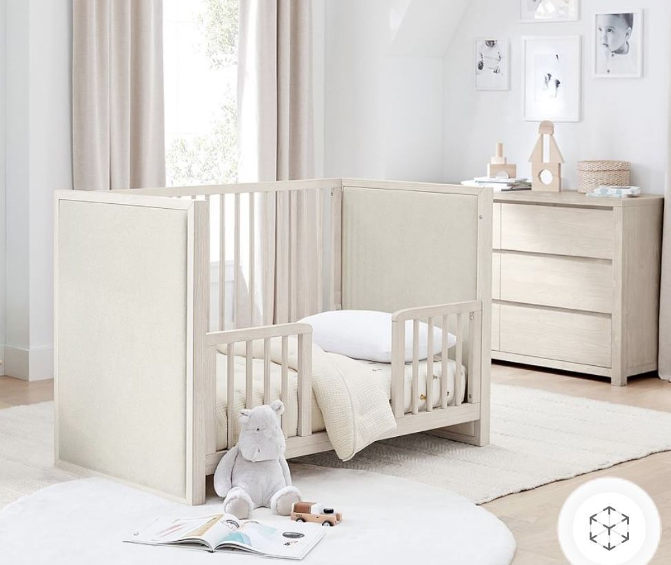 Costa Upholstered Toddler Convertible Crib