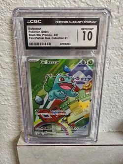 Bulbasaur 30th anniversary promo cgc 10
