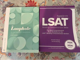 LSAT Prep Books (Loophole and Powerscore)
