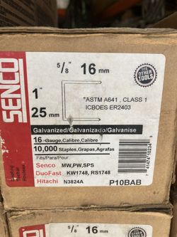 Senco Staples Grapas 16 Gauge
