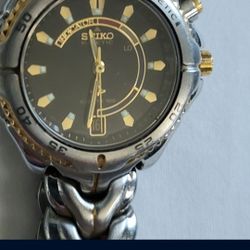 Seiko Kinetic With Alarm Works Good