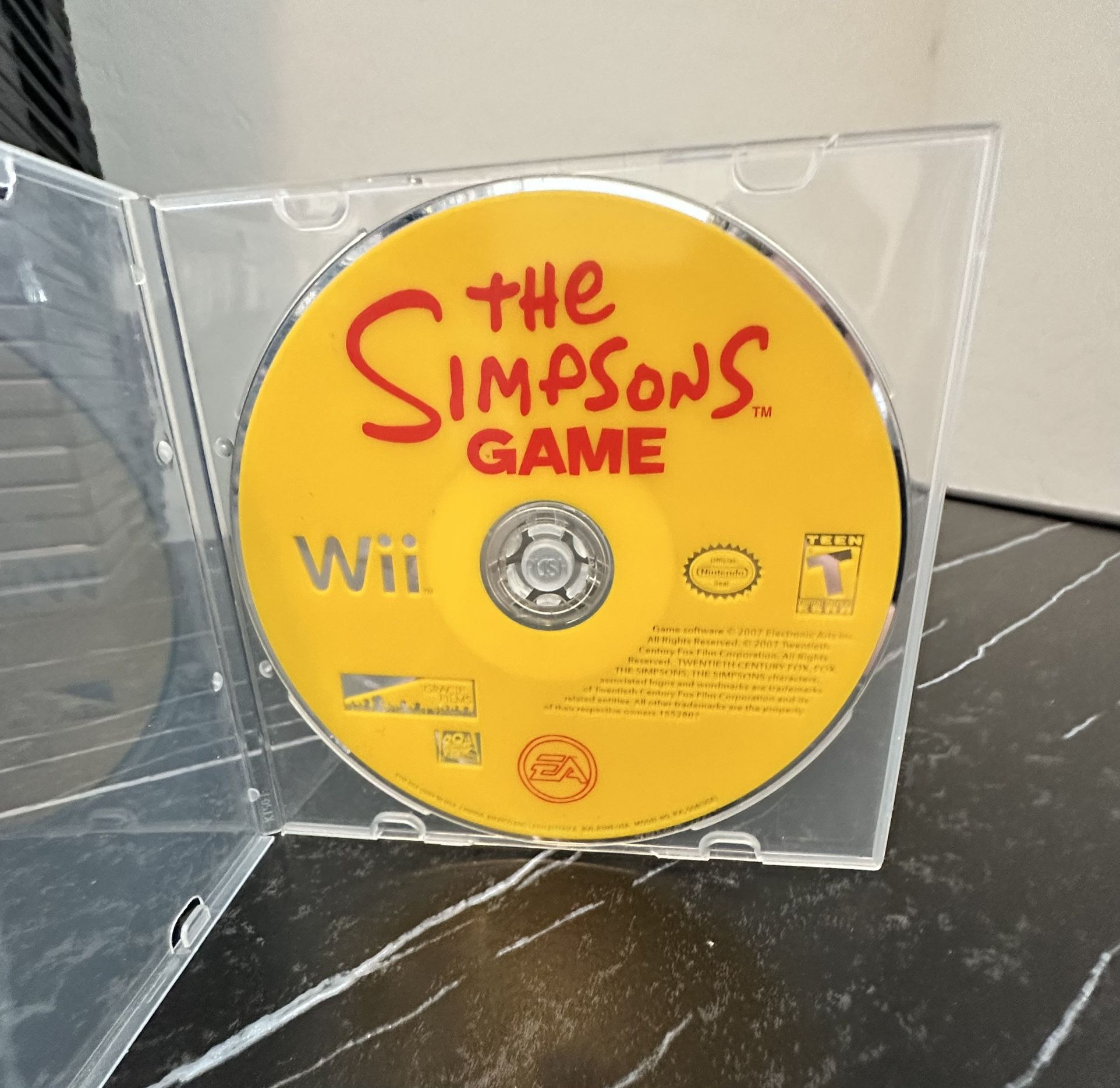 The Simpsons Game (Nintendo Wii, 2007) — DISC ONLY - RARE