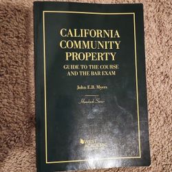 California Community Property: Guide To The Course And The Bar Exam