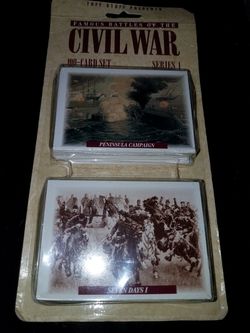 Famous battles of the civil war card set