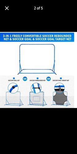 Brand New 3-in-1 Soccer Rebounder & Goal 5' x 4'
