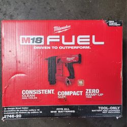 Milwaukee 18 Gauge Brad Nailer Brushless Fuel M18 
