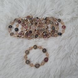 Glass Beaded Stretch Bracelet Bundle, 10 Pcs, NWOT