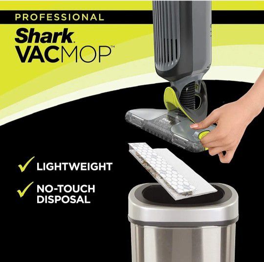 Shark VM252 VACMOP Pro Cordless Hard Floor Vacuum Mop with LED Headlights