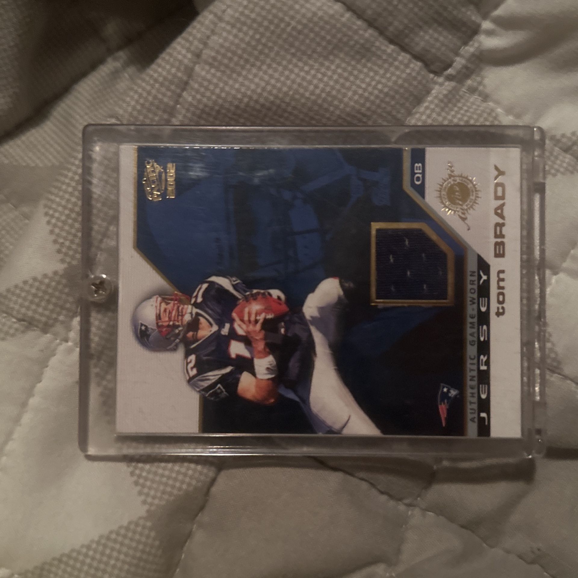2002 RC Tom Brady Pacific Jersey Patch
