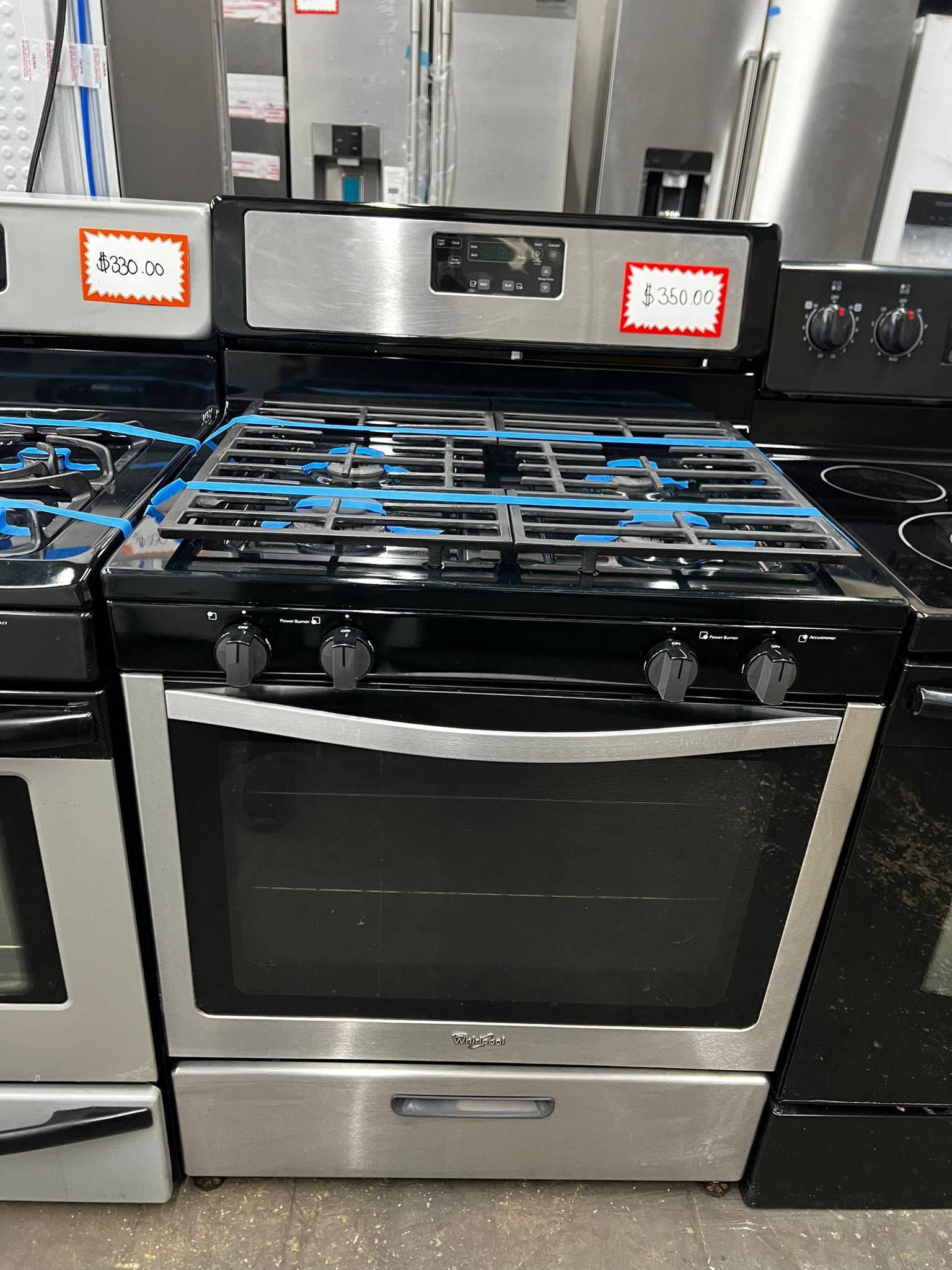 Whirlpool 30in Gas Stove In Stainless Steel 4 Months Warranty 