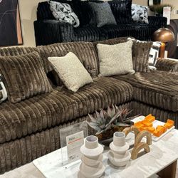 Midnight Madness 2 Piece Sectional $10 Down Payment And Financing Available