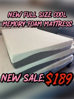 NEW FULL SIZE COOL MEMORY FOAM MATTRESS
