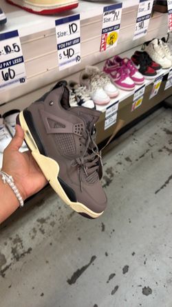 Brown and tan jordans size 10