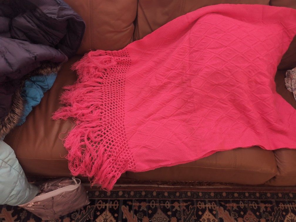 Bright Pink Shawl