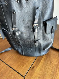Supreme LV Black Leather Backpack for Sale in Long Beach, CA - OfferUp