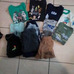 Assortment Of Boys 2T & 3T Pants & shirts 