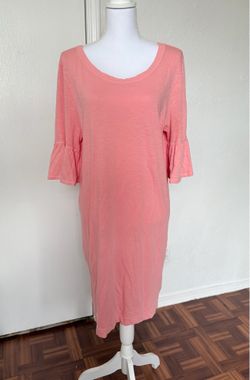 Splendid women’s 100% Cotton Coral ruffle sleeve dress size XL