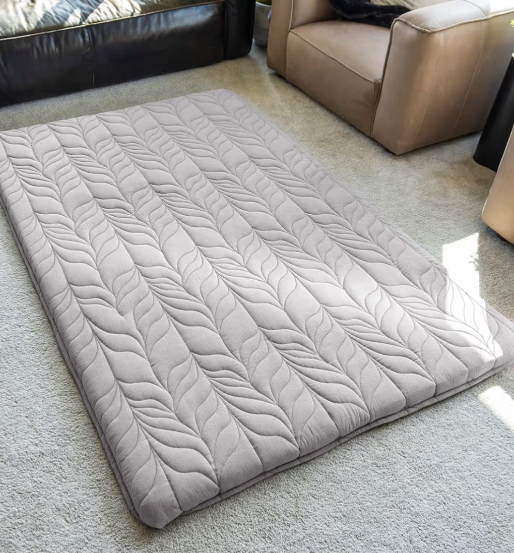 ZonLi Japanese Floor Futon Mattress – Queen (60” x 80”) – 2.5” Thick