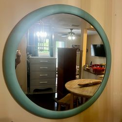 Very large round mirror