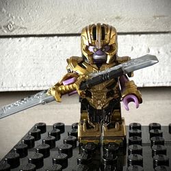 Lego Custom Thanos Marvel Minifigure