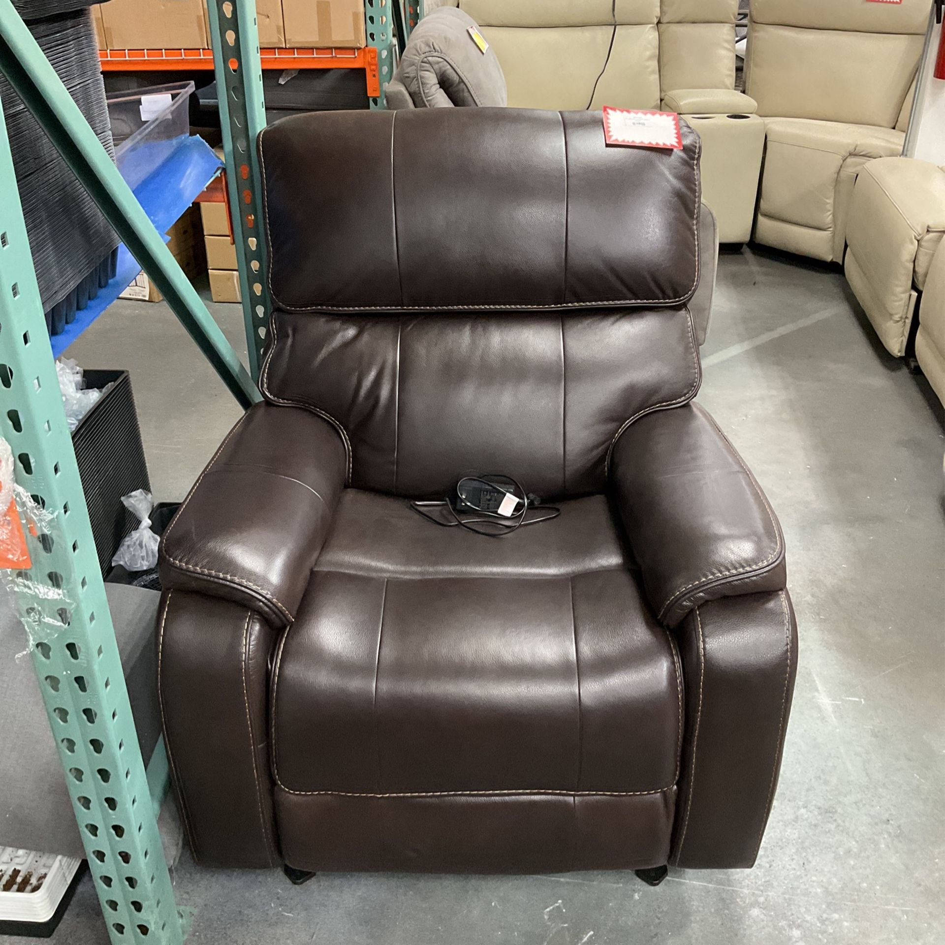 BarcaLounger Columbia Leather Power Recliner NEW